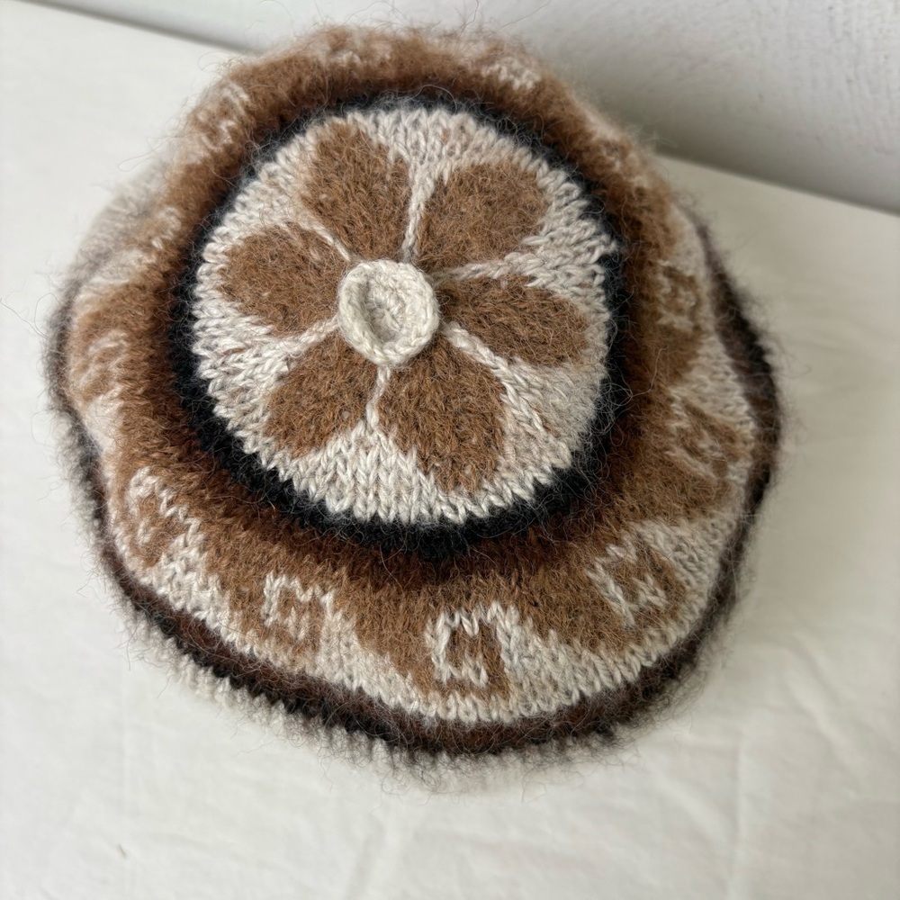 NEW Children’s Kid’s Handmade Hand knit Alpaca Wool Beret Beanie Hat - Picture 2 of 8